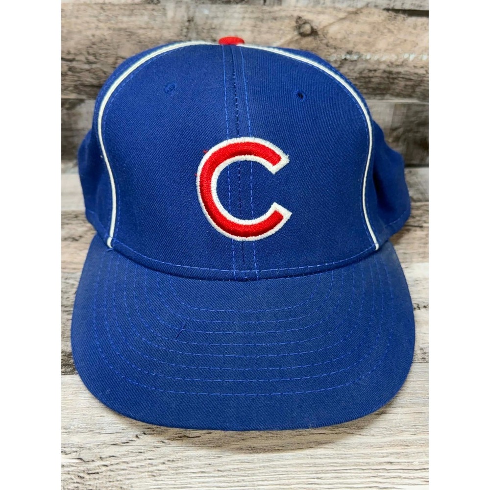 Vintage MLB American Needle Made USA Chicago Cubs‎ Fitted Hat 7 1/8 HOF Collect